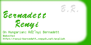 bernadett renyi business card